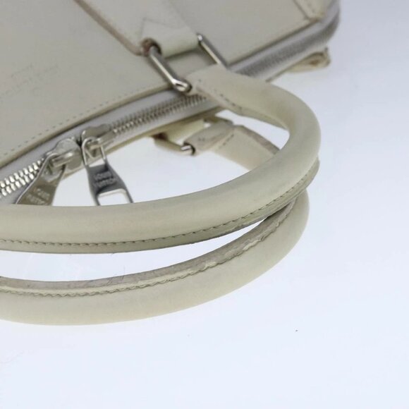 LOUIS VUITTON Naxos Cabas Hand Bag Leather White - Picture 6 of 16